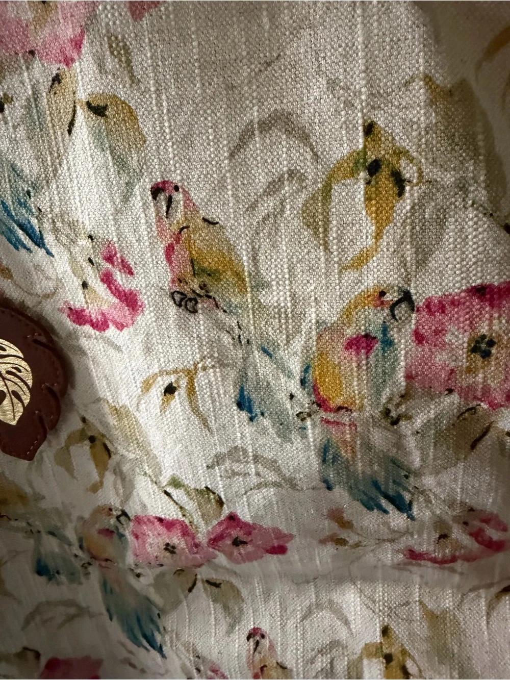 Tommy Bahama Floral Tapestry Tote in Cream, Pink & Green